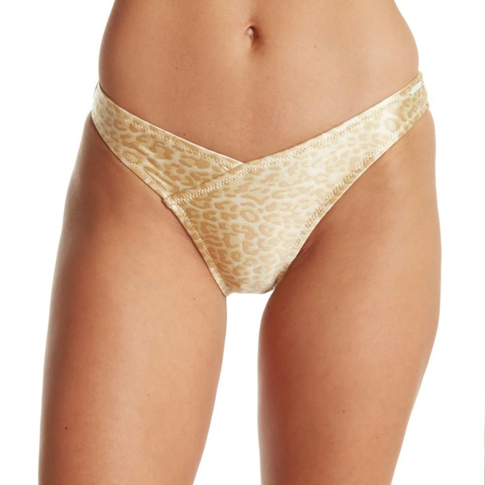 KENDALL AND KYLIE Ruched Bandeau Bikini Bottom NWT Size Large